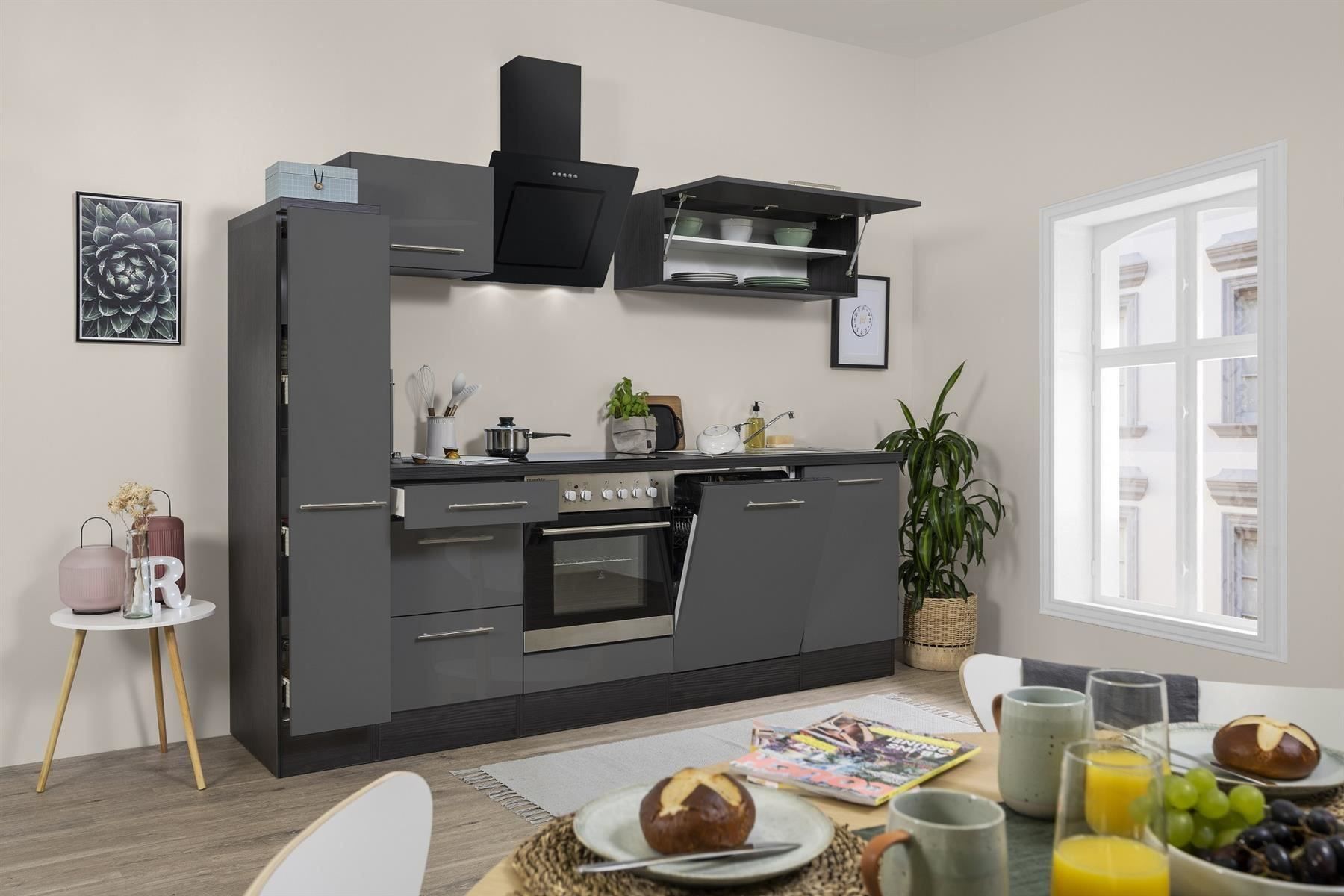 Cucine complete: 509 Küchenzeile Singleküche 250cm Ei/G - Küche Einbauküche – Nuovo e nell'imballaggio originale da Wallenwil venduto da toesstalvertrieb 2