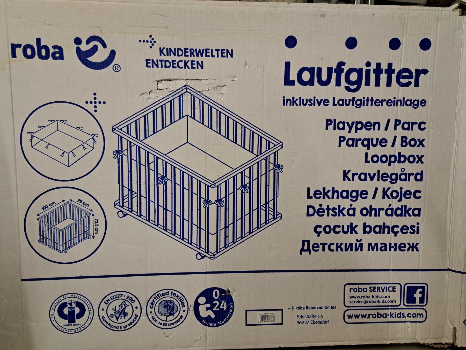 Box & Barriere di sicurezza: Laufgitter Roba weiss - ab Fr. 1.-- – Usato da Zwingen venduto da Tigertimmi 3