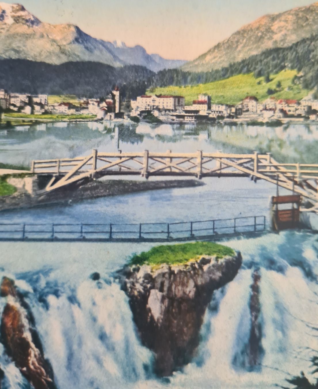 Cartoline postali: Innfall gegen St. Moritz-Bad 1919 – Usato da Ebikon venduto da Donar50 1