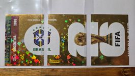 Panini WM 2026–16 zusammenhängende Gold-Fehlschnitte UNIKAT