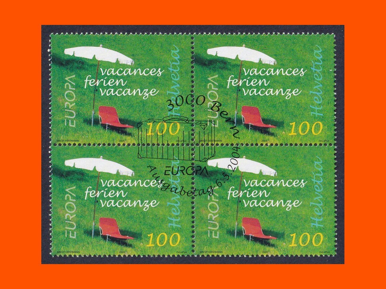 Tutti i francobolli: Viererblock "EUROPA"  (2004) – Nuovo (secondo la descrizione) da Dübendorf venduto da Jumbo1990