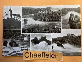 1952 Rheinfall mit Schloss Laufen