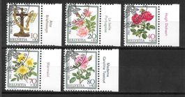 Serie Pro Juventute 1982 gestempelt ET 25.11.1982 mit Tabs