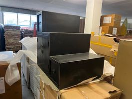 Treppenschrank aus Ulmenholz | LIQUIDATIONSVERKAUF