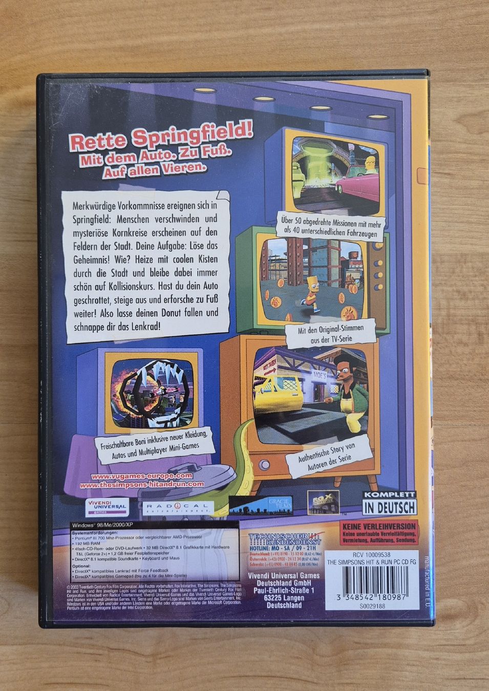 Spiele: Kultspiel Simpsons Hit&Run – Gebraucht aus Rieden AG von Marcse95 2