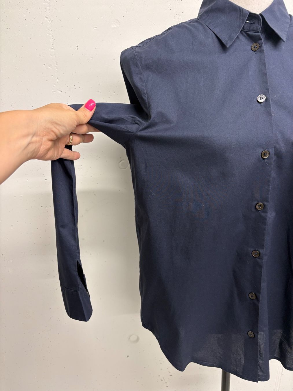 Camicette: Seidensticker Bluse dunkelblau Gr. 36 Baumwolle – Nuovo (secondo la descrizione) da Regensdorf venduto da secondchancefashion 3