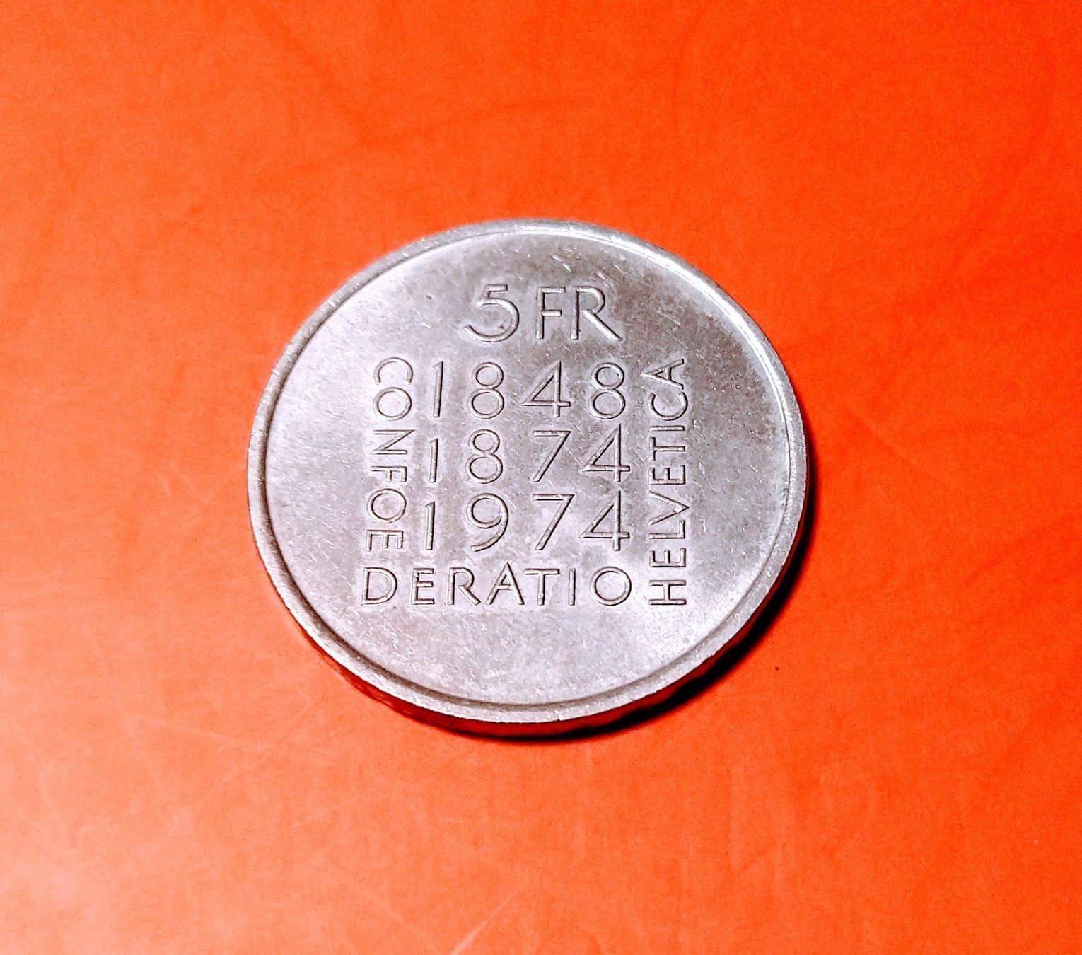 Tutti le monete: Schweizer Gedenkmünze Jg. 1974 !!!!!!!! – Usato da Kreuzlingen venduto da credo70 1