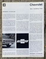 Opel GM Faltprospekt 1967