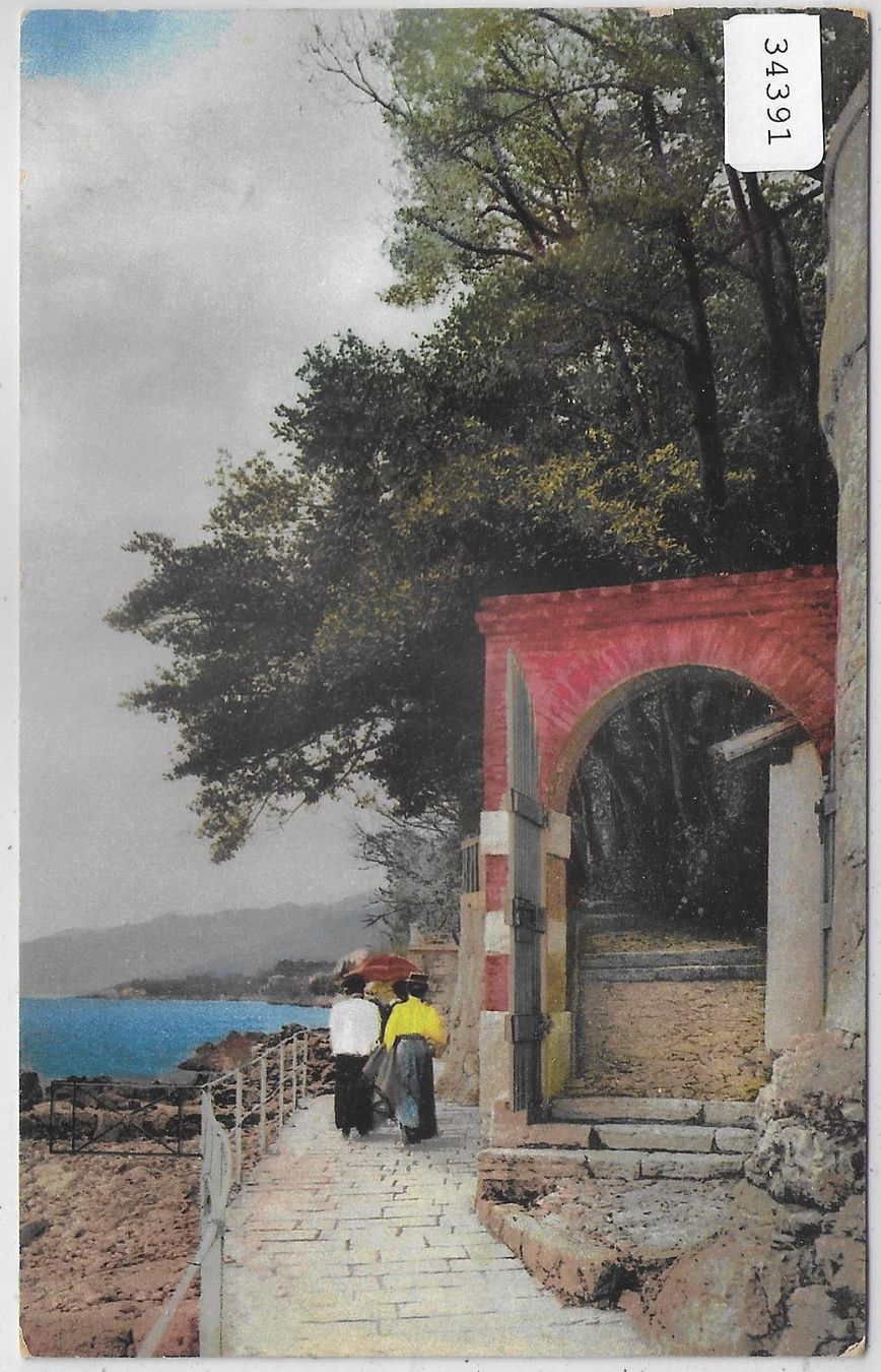 Ansichtskarten: Lago Maggiore - Eingang zur Kirche – Gebraucht aus Ettingen von Kartenplanet