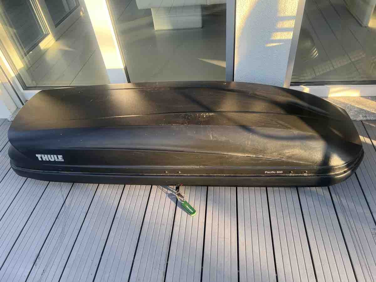 Thule Dachboxen: Thule Pacific 600 Dachbox schwarz gebraucht – Gebraucht aus Boningen von LAZ