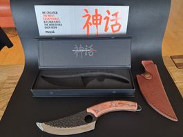 Küchenmesser Huusk Japan  neu in Box mit Lederscheide
