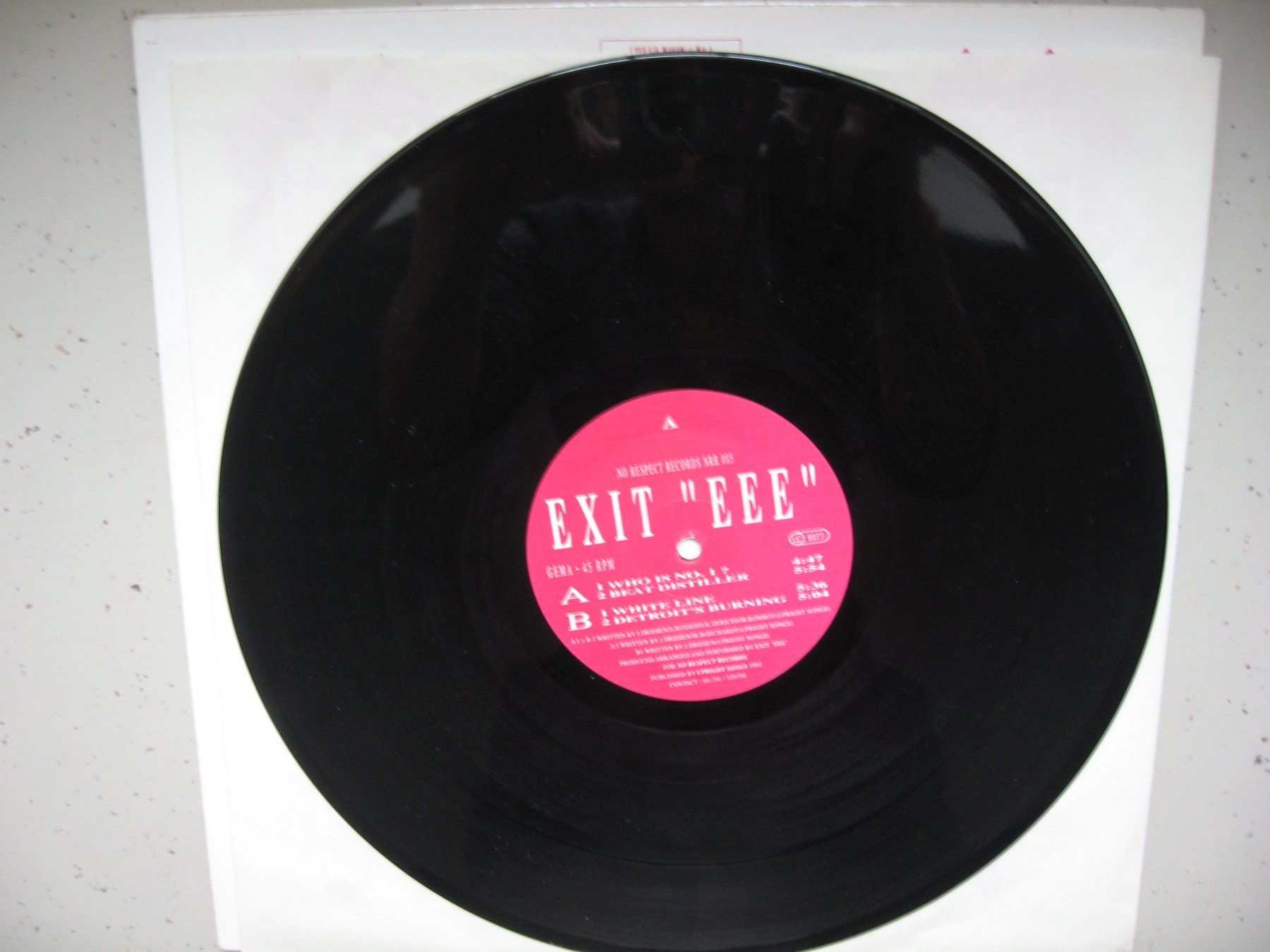 Dischi in vinile: Exit "EEE" - 1992 - No.1 EP – Usato da Zürich venduto da Hikikomori 2