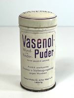 Vintage VASENOL Fusspuder-Dose – Historische Blechdose