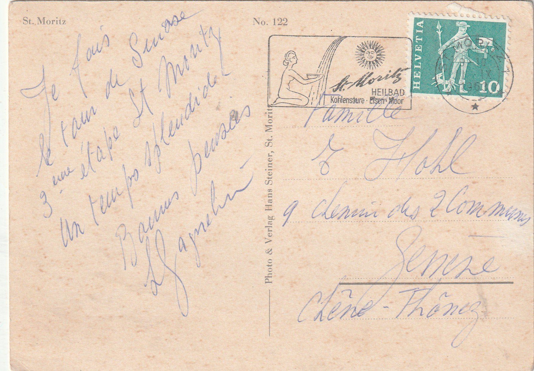 Cartoline postali: St Moritz – Usato da Lumbrein venduto da made02 1