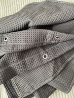 Duschvorhang Grau Waffelpiqué Polyester 120x180