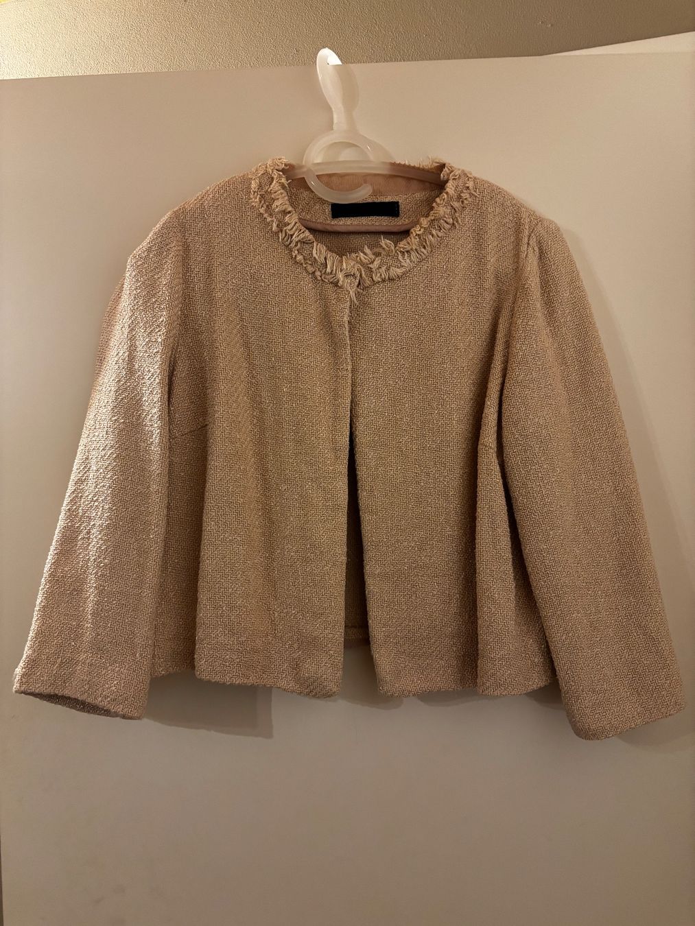 Giacche: Beige Bouclé Jacke, Gr S – Usato da Wila venduto da momo_1234