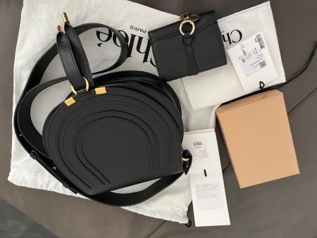 Chloé Ledertasche Marcie und Portemonnaie