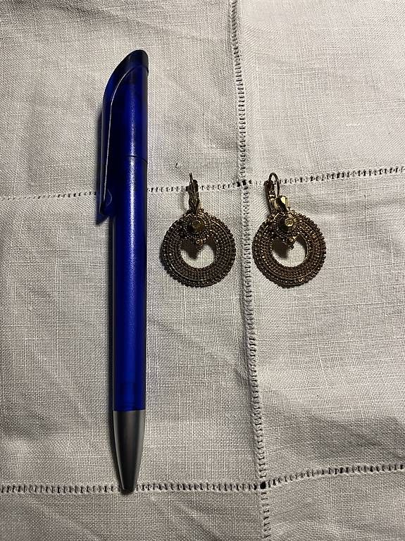 Orecchini pendenti & Orecchini a lobo: Goldene Ohrringe, Vintage Look, rund – Usato da Chur venduto da Mity88 2