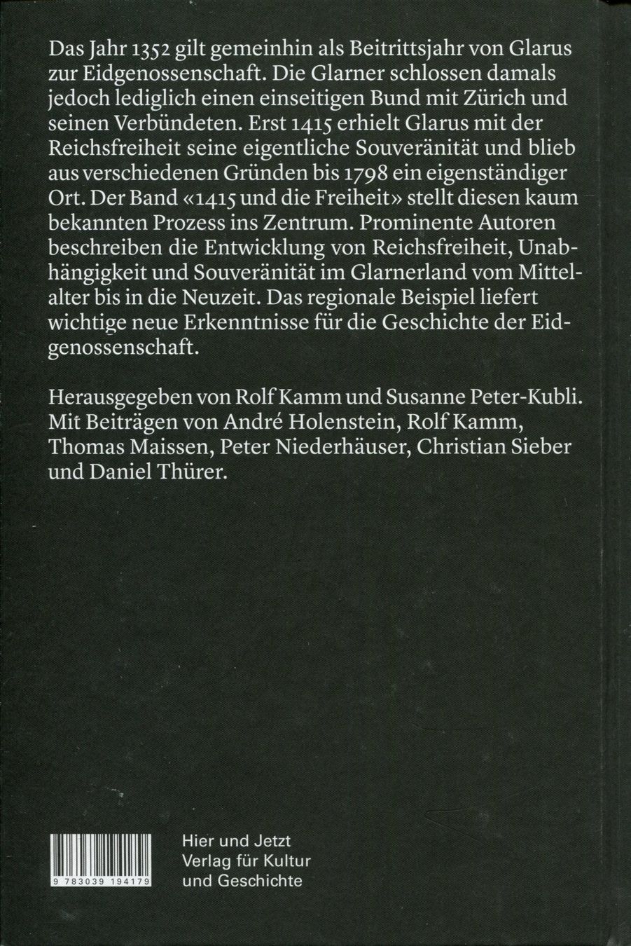 Bücher: Glarus 1352/1415, Geschichte der Eidgenossenschaft. – Gebraucht aus Aarau von Elmaar41 1