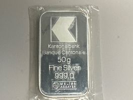 50g Silberbarren Kantonalbank