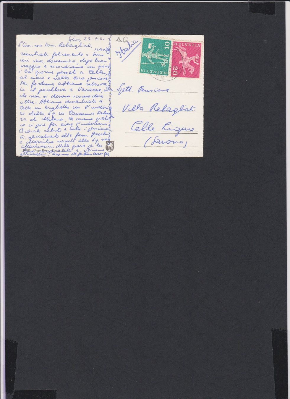 Cartoline postali: Sins  AG   :   alte Ansichtskarte 4-bildrig – Usato da Vitznau venduto da Ropaku 3
