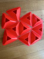 Kipsta training cones set red 10 pieces used