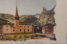 ZERMATT - L'Eglise et le Mont-Cervin