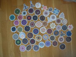 50 verschiedene Aufkleber Mandala Blumen / Yoga NEU!