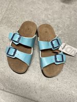 Sandales bleues enfant pointure 30 en cuir neuf