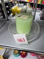 463 Deko Glas mit Kerze aus Liquidation