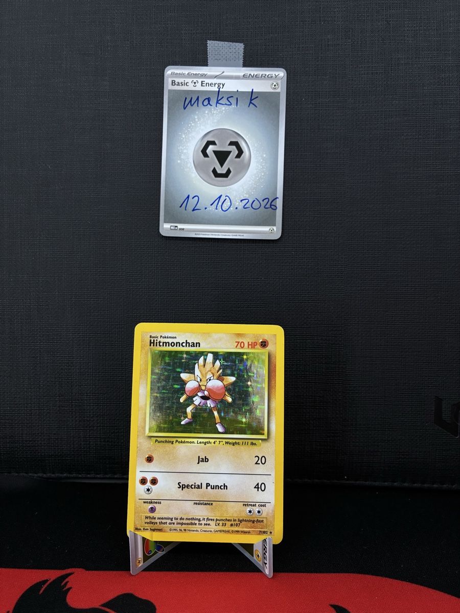 Pokémon Cartes à collectionner: Hitmonchan #7 Pokemon Base Set – D'occasion à Basel par maksik