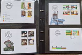 Enveloppes de timbres Suisse 1er jour et env.Franco. Rare!