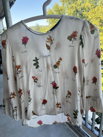Boho Hemd Blumen Zara; Versand 2 Fr.