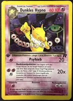 Pokémon Dunkles Hypno 9/82 Holo 1. Edition Deutsch