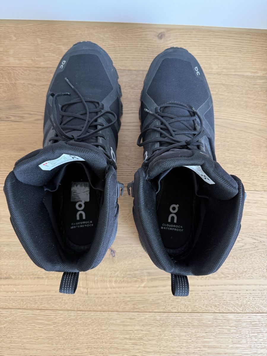On Herrenschuhe: ON Cloudrock Waterproof Wanderschuhe Herren Grösse 46 schwar – Neu (gemäss Beschreibung) aus Weggis von Moitie-Moitie 2
