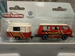 Majorette vw bus syncro Wohnwagen 4x4