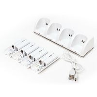 Wii Controller Ladestatio mit 4 Akku