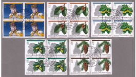 1992_J323-327_PRO JUVENTUTE_Waldbäume / Weihnachten_Vb ET !