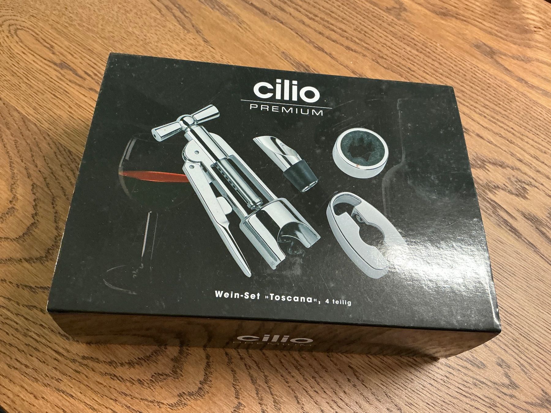 Apribottiglie & Tappi per chiusura: Cilio Wein-Set Toscana 4-teilig neu – Nuovo (secondo la descrizione) da Würenlos venduto da ursle67