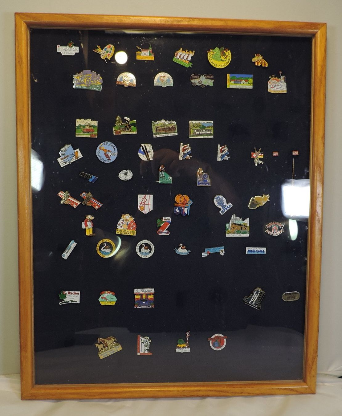 Vetrine: Pin Sammelvitrine aus Holz – Usato da Duggingen venduto da doogbua
