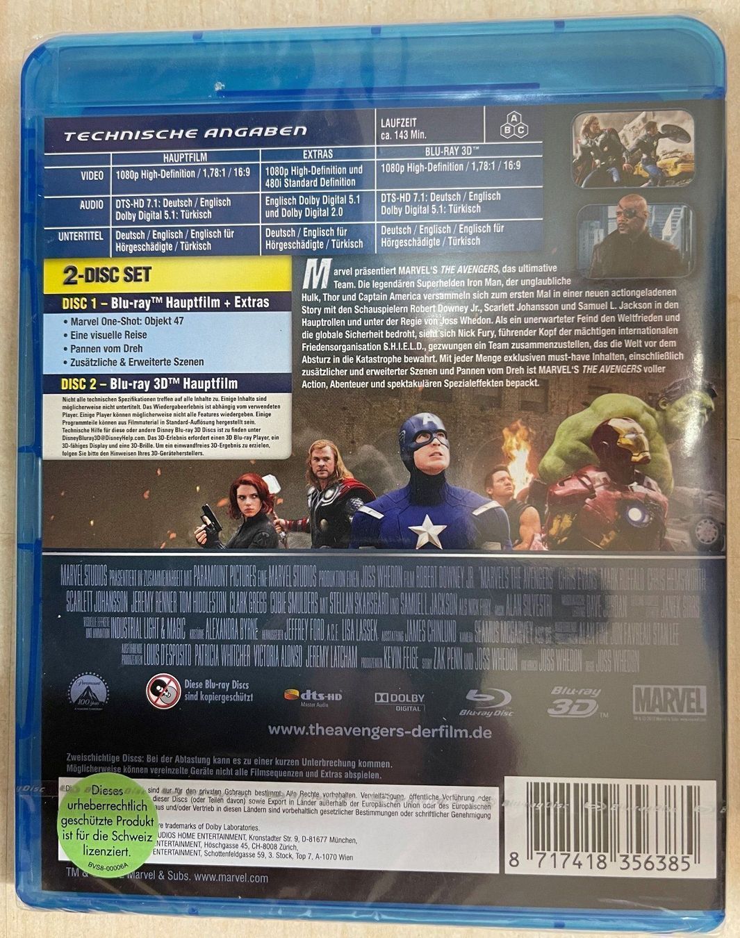 Alle DVDs: Marvel's The Avengers (+ Blu-ray 3D)-NEU – Neu und originalverpackt aus Oftringen von Vucki 1