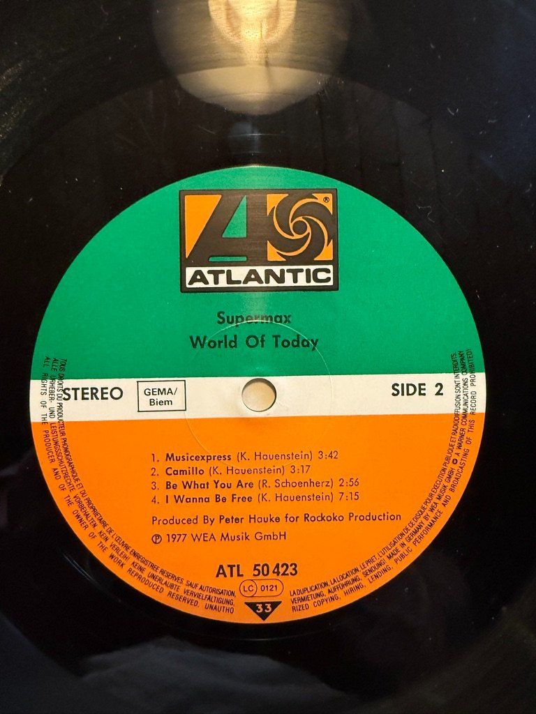 Dischi in vinile: Supermax – World Of Today – Usato da Unterägeri venduto da hero87333 4