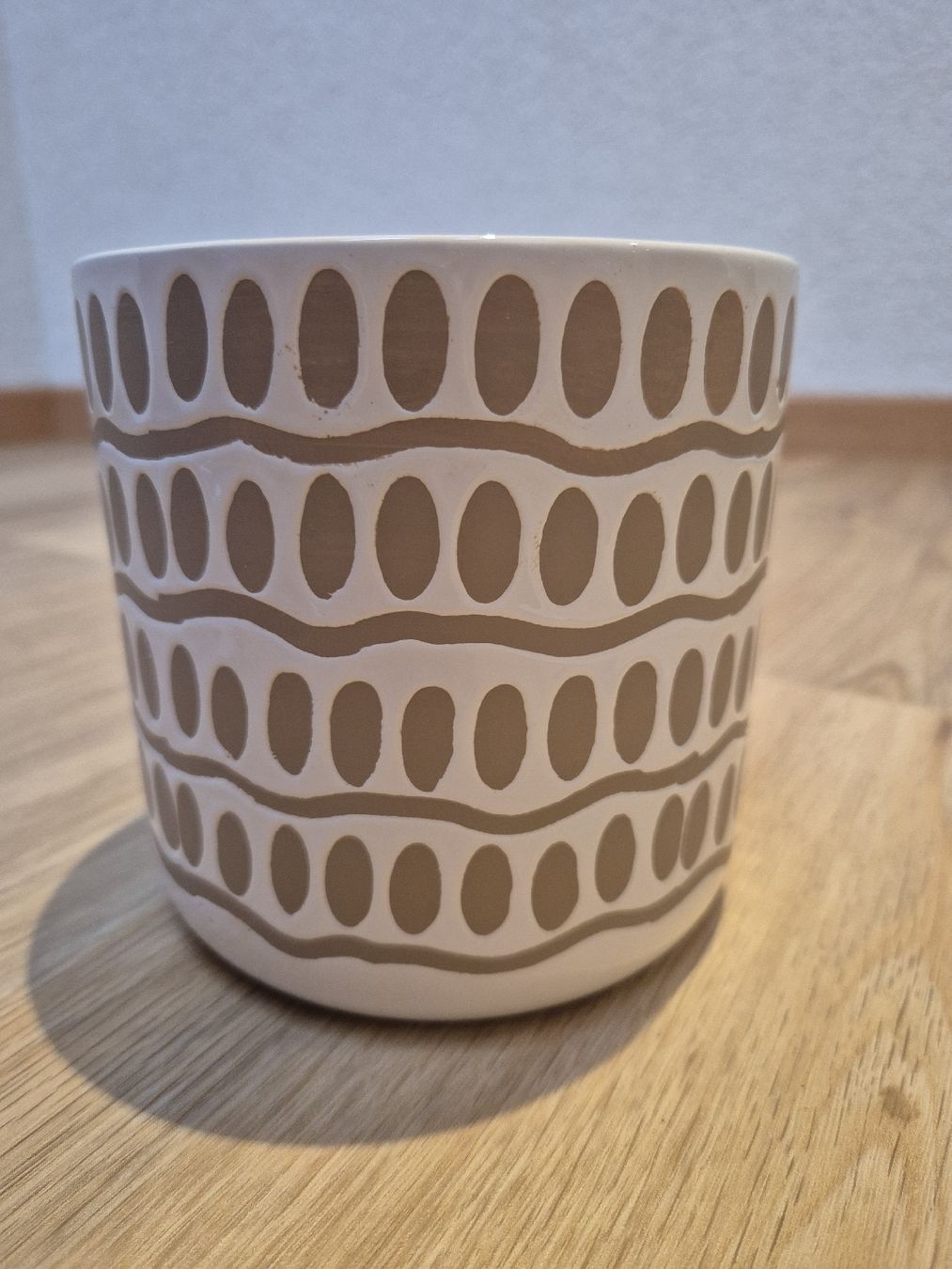 Pots de fleurs: Blumentopf Keramik hellbraun gemustert – D'occasion à St. Gallen par ali_tms5
