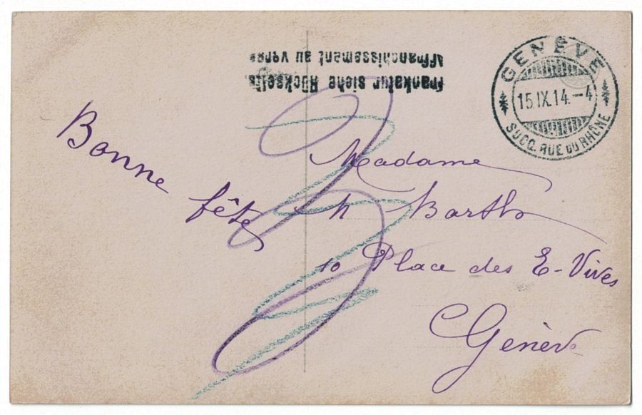 Cartoline postali: Romantik - Junge Dame mit Hut – Usato da Frauenfeld venduto da POML 1