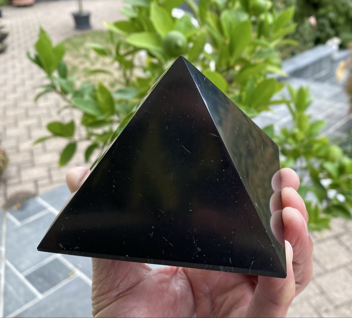 Minerali & Pietre curative: Top grosse Schungit Pyramide 100mm – Usato da Selzach venduto da 321compac 2