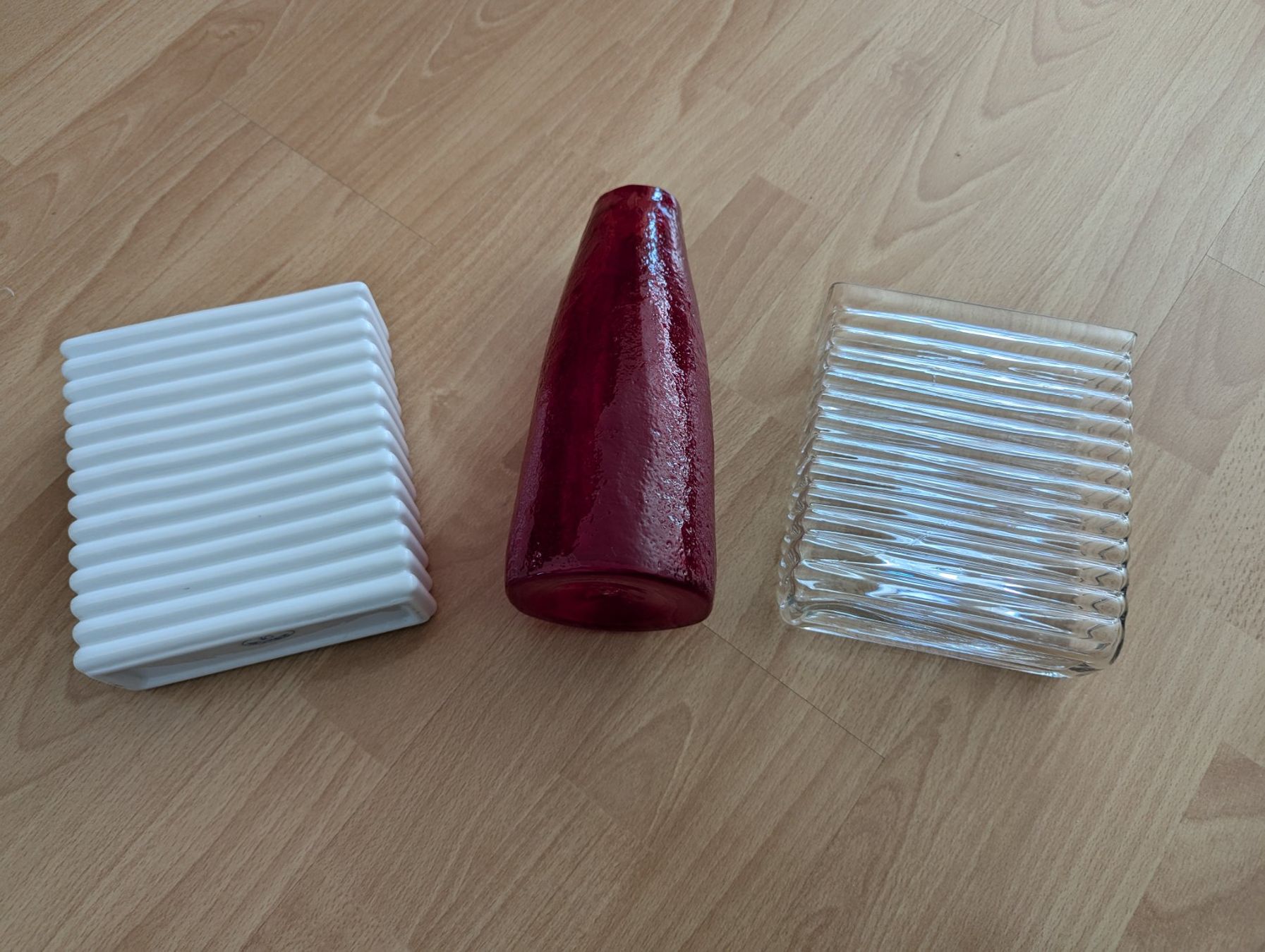 Vasen & Gefässe: 3er Set Vasen, Glas & Keramik, Deko – Gebraucht aus Horgen von snickers58 1