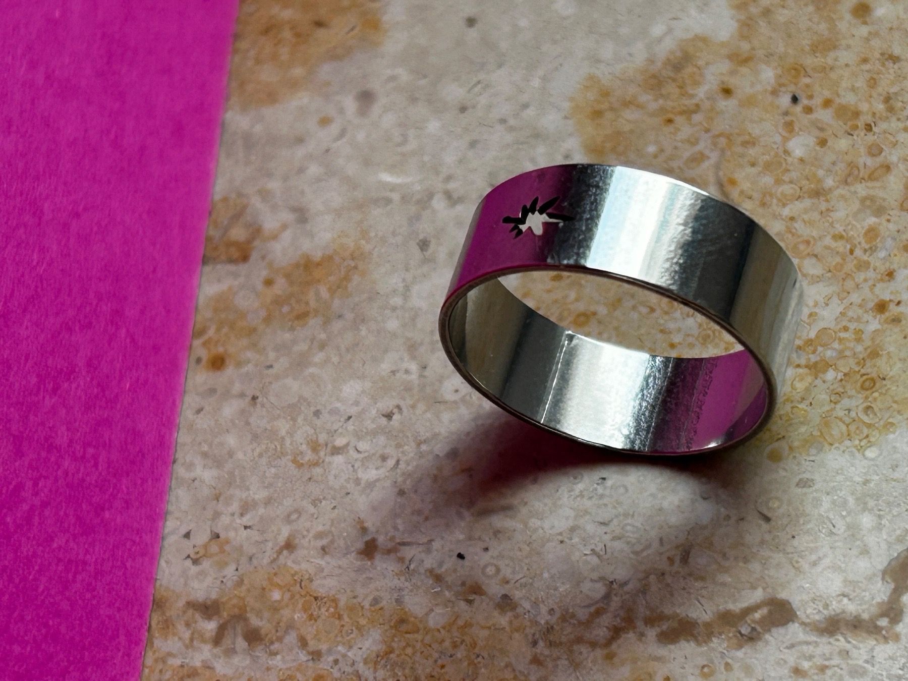 Ringe: Edelstahlring mit Stern (grösse 58) – Gebraucht aus Dittingen von Bijoubelle 2