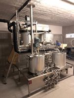 4 Geräte Brauanlage inkl. Mühle, Tanks und Zubehör