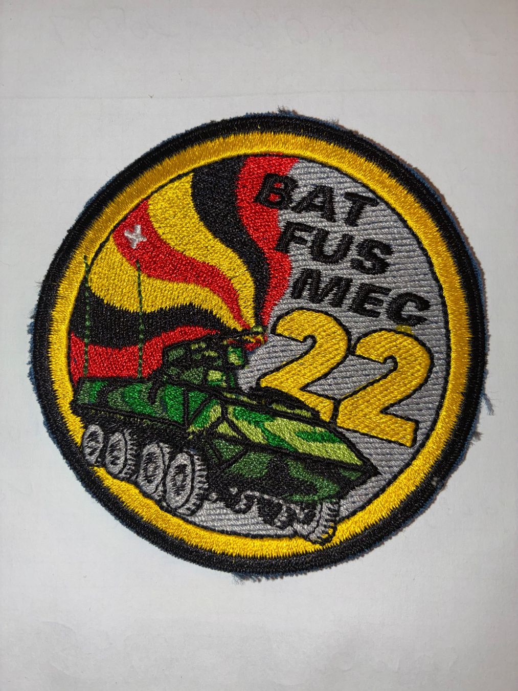 Schweizer Armee Toppe: Badge Bat fus mec 22 cp III – Usato da Oberiberg venduto da reimet