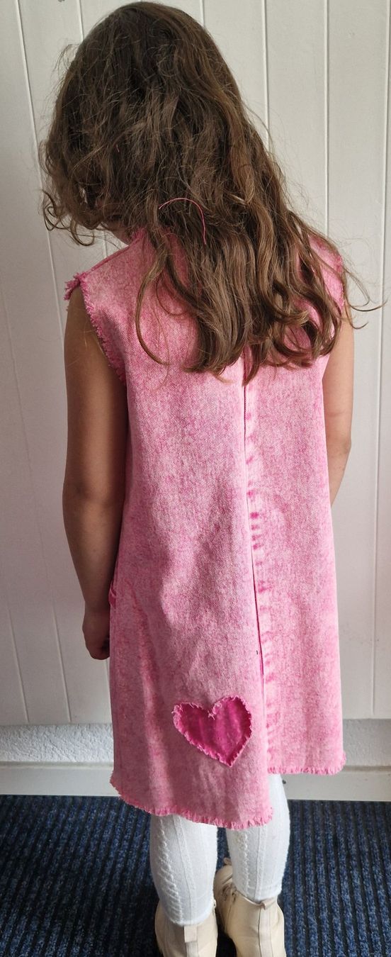 Vestiti & Gonne: Robe jeans rose pièce unique 128 / 8A – Nuovo e nell'imballaggio originale da St-Imier venduto da goodber 1
